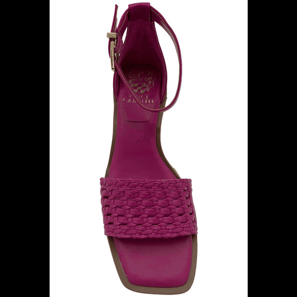 Vince Camuto Adjustable Espadrille Wedge Sandals Bretandi Virtual Pink - Wide - Picture 3 of 3